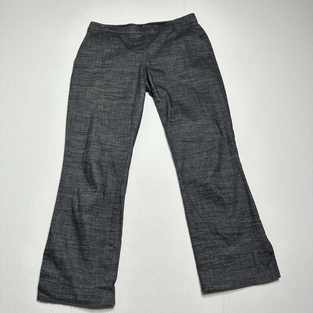 Theory Ankle Pants Womens Size 4 Gray Elastic Waist Casual Bottoms